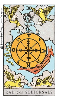 Tarotkarte das Rad des Schicksals