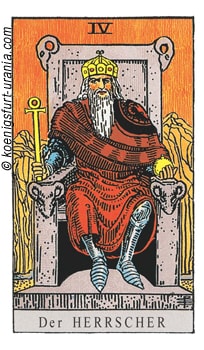 Tarotkarte der Herrscher Tarotkarte der Herrscher