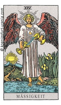 Tarotkarte die Mäßigkeit